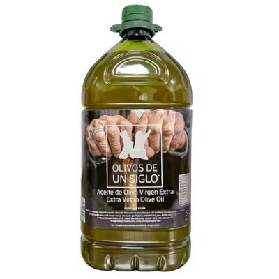 Aceite de oliva virgen extra Olivos de un siglo, 5L por 30,58€.