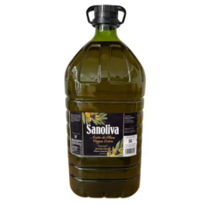 Aceite de oliva virgen extra Sanoliva, 5L por 29,95€.